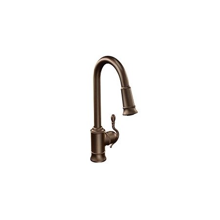 Moen Oil Rubbed Bronze One-Handle Pulldown Kitchen Faucet 7615ORB